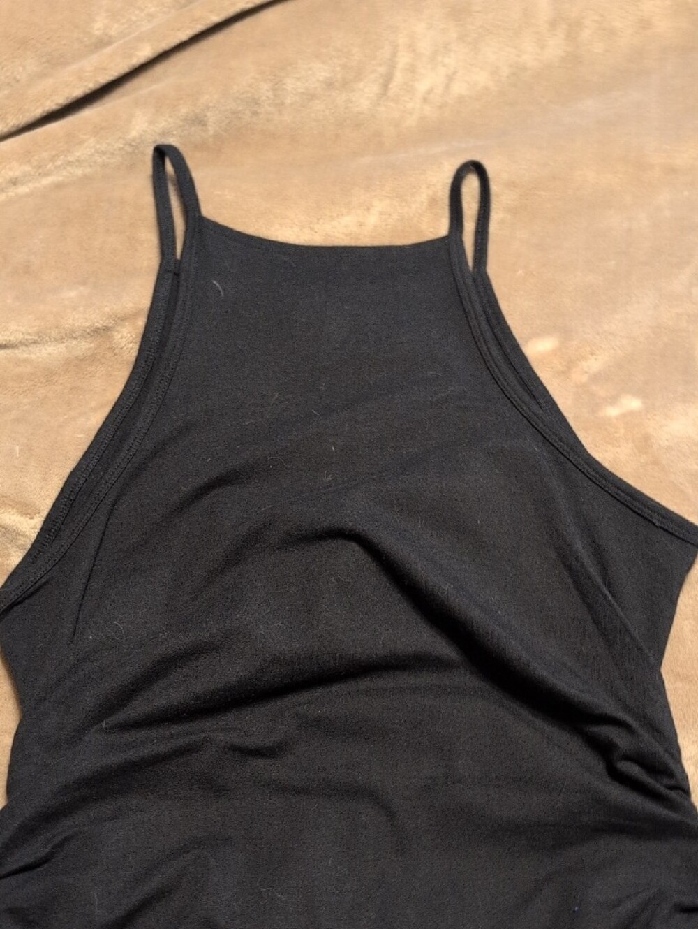 torrid Black High Neck Ruched Tank-Size 0-NWOT - Picture 4 of 4